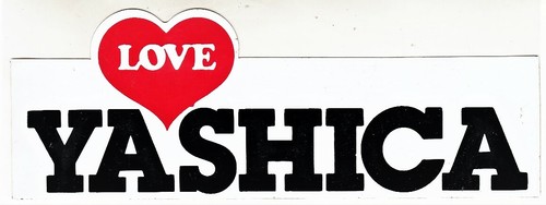 Adesivo love yashica sticker - adesivo,